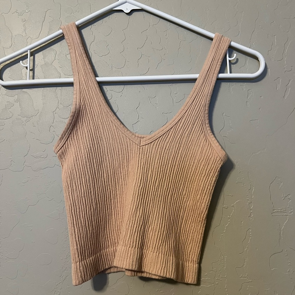 Out from under drew seamless ribbed crop tank top